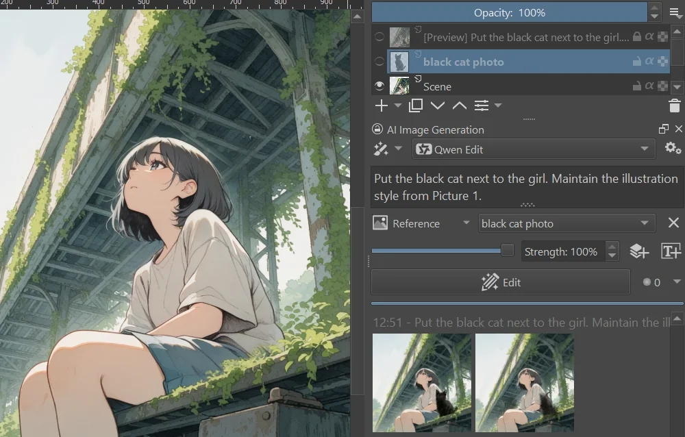 Setup with multiple images