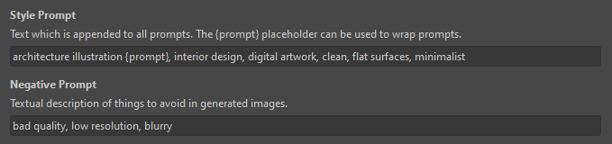 Find prompt templates in the style settings